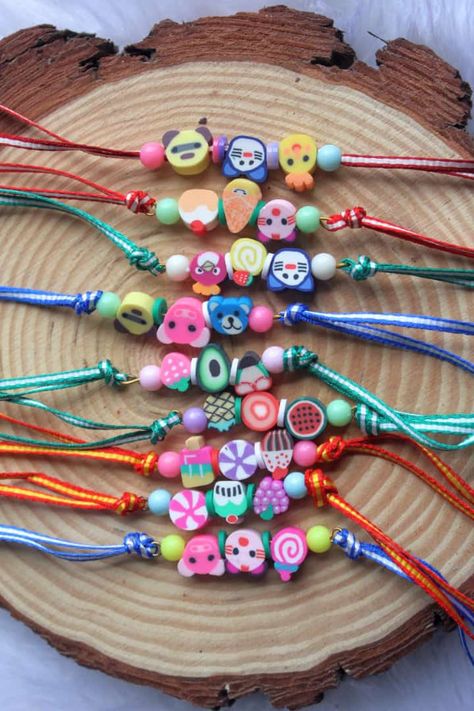 Rakhi Designs Handmade 2023, Unique Rakhi Ideas, New Rakhi Designs 2023, Handmade Rakhi Designs Ideas, Rakhi Designs Handmade, Crochet Rakhi, Rakhi 2023, Rakhi Diy, Birthday Cake Kids Boys