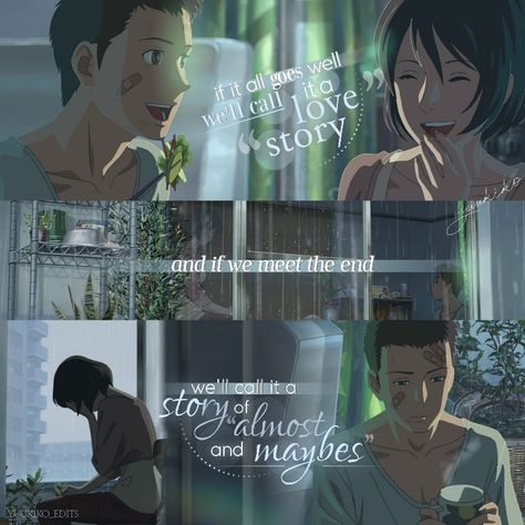 Garden Of Words Quotes, Garden Of Words Anime, The Garden Of Words, Makoto Shinkai, Garden Of Words, Animation Quotes, Animes To Watch, Anime Quotes Inspirational, Anime Edits