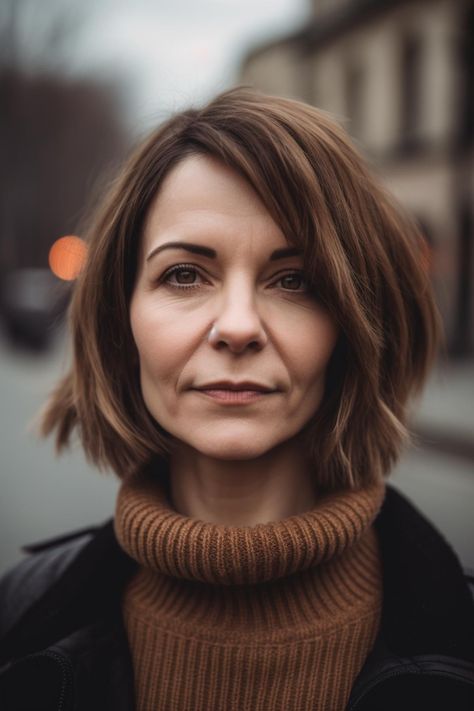 Get inspired with stunning pixie-bob hairstyles featuring ombre touches for women in their 40s. These trendy and modern hairstyles are sophisticated and age-appropriate. Whether you prefer a subtle or dramatic ombre effect, these hair ideas will turn heads and embrace your inner fashionista. #PixieBobHair #OmbreHair #40sWomen #HairstyleInspiration Hair Styles 40s, Bobs For Fine Hair Over 40, 40 Year Old Bob Haircut, Bob Haircut For Women In 40s, Bob Haircut 40 Year Old, Short Haircuts For Women In 40s, Short Hair 40 Year Old Women 2023, Short Hairstyle Women In 40s, Women 40s Haircut