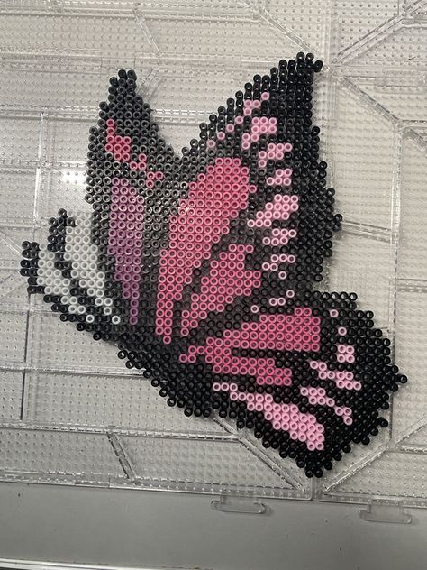 Butterfly Beads Pattern, Perler Butterfly Pattern, Pixel Art Pattern Butterfly, Perler Bead Butterfly Patterns, Butterfly Grid Pattern, Perler Beads Butterfly, Perler Butterfly, Butterfly Perler Beads, Butterfly Perler Bead Pattern