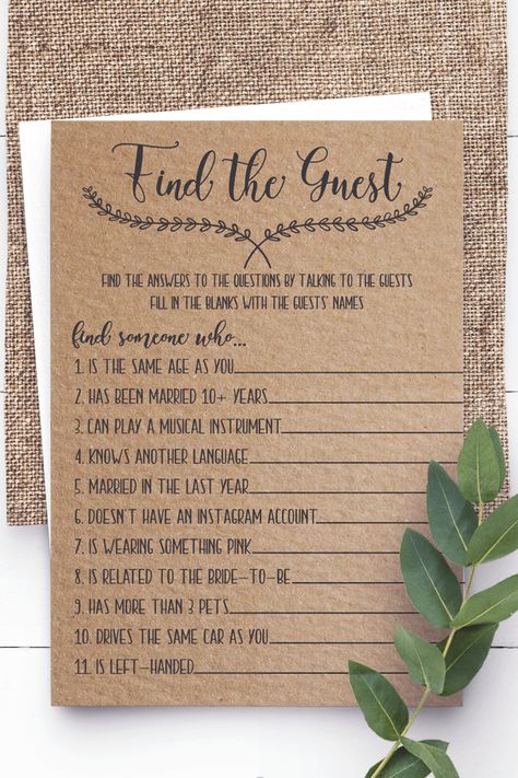 Best Bridal Shower Games, Bridal Shower Questions, Gross Things, Wedding Games For Guests, Wedding Game, Fun Bridal Shower Games, Bridal Shower Activities, Couples Bridal Shower, Couple Wedding Shower