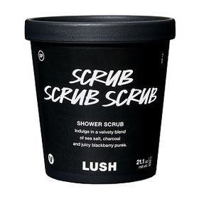 Scrub Scrub Scrub ~ Polish up with this sweet blend of scrubby salts and cleansing charcoal. This body buffer carries a juicy, gummy candy scent, but with an exfoliating finish that helps smooth away flaky skin and restore softness to dry limbs. Grab a handful and gently scour your roughest bits, then wash away and let the light and bright berry-sweet scent lift your spirits throughout the day. Lush Body Scrub, Shower Scrubs, Charcoal Body Scrub, Health Essentials, Makeup Shopping, Bubble Bar, Body Scrub Recipe, Shower Products, Shower Scrub