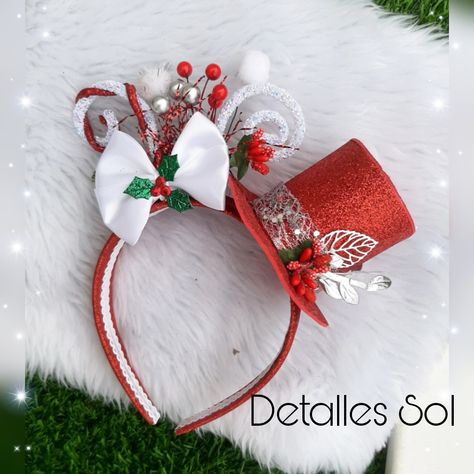 Sombrero rojo frosty snowman Christmas Headband Diy, Christmas Headpiece, Frosty Snowman, Holiday Party Themes, Holiday Headbands, Christmas Hair Accessories, Birthday Badge, Christmas Headband, Christmas Classroom