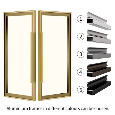 ✨ Add a Touch of Luxury to Your Home with Winsen Aluminum Glass Cabinet Doors! ✨ Customized to fit all styles and designs. Available in multiple color and glass options. Achieve a sleek and modern look for your cabinets. 📞 Get more information now via WhatsApp: https://wa.me/message/7INIE52DMGERK1 #HomeDecor #InteriorDesign #Cabinets #GlassDoors #Luxury #LuxuryFurniture #Winsen Glass Self Design Wall, Profile Shutter Kitchen, Glass Profile Shutter Kitchen, Profile Shutter, Profile Handles, Creative Advertising Design, Glass Cabinet Doors, Glass Cabinet, Self Design