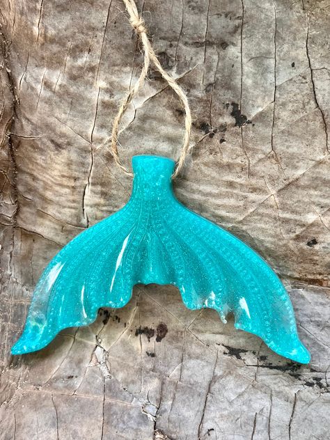 Resin Mermaid, Ocean Resin, Shell Jewelry, Mermaid Tail, Holiday Tree, Beautiful Hand, Resin Art, Hand Poured, Shells