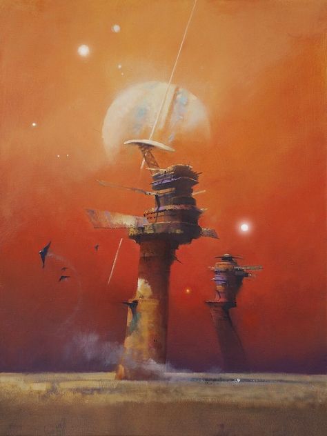 SciFi Art on Twitter: "Art by John Harris for The Human Division by John Scalzi, 2013… " John Harris, Sci Fi Landscape, Science Fiction Artwork, 70s Sci Fi Art, Arte Peculiar, Scifi Fantasy Art, Sf Art, Beyond The Horizon, Classic Sci Fi