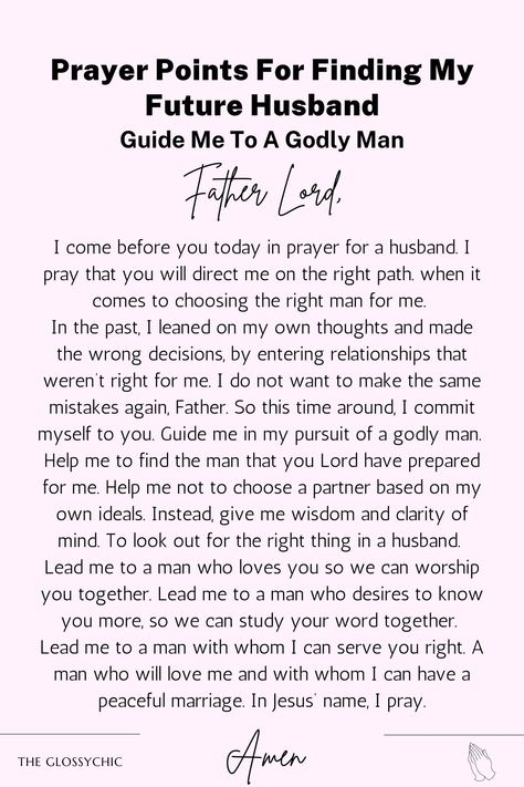 Prayer For A Husband Godly Man, When God Sends The Right Man, Prayer For Future Husband Godly Man, Godly Man Characteristics, Qualities Of A Good Man List, Morning Declarations, Pray For Your Future Husband, Godly Man Quotes, Praying For Future Husband