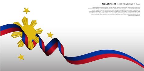 Background design with flying philippine... | Premium Vector #Freepik #vector #flag-design #independence #philippine-flag #independence-day-poster Philippines Background Design, Sun Outline, Premium Vector Background, Vector Background Design, Flag Images, Philippines Flag, Lion Quotes, Distance Love Quotes, Bg Design