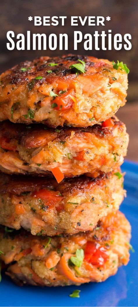 Mar 8, 2020 - These salmon patties are flaky, tender and so flavorful with crisp edges and big bites of flaked salmon. Easy salmon patties that always disappear fast! Salmon And Tuna Patties, Less Salt Recipes, Salmon Patties For Two, Keto Salmon Burgers Recipe, Keto Salmon Patties With Fresh Salmon, Salmon Cakes Keto, Salmon And Shrimp Patties, Salmon Paddies Recipes, Salmon Patties Fresh Salmon