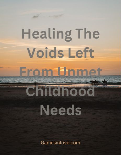 Healing The Voids Left From Unmet Childhood Needs Unmet Childhood Needs, Ignoring Someone, Happy Emotions, Stop Expecting, Mental Health Disorders, Be With Someone, Love Advice, Relationship Problems, Feel Good