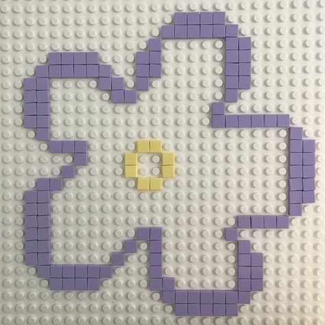 Lego Dots Printing, Lego Dots Designs, Lego Dots Ideas, Lego Stamping, Lego Printmaking, Pixel Art Flower, Dots Lego, Lego Words, Lego Letters