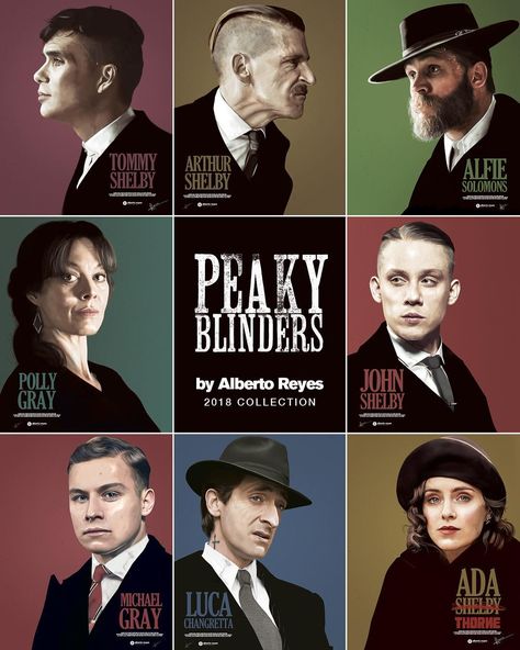 PEAKY BLINDERS POSTERS. Michael Gray and Ada Shelby are the latest additions to my PEAKY BLINDERS characters posters. With these two I'm… Ada Shelby, Costume Peaky Blinders, Peaky Blinders Costume, Michael Gray, Peaky Blinders Series, Peaky Blinders Poster, Peaky Blinders Characters, Peaky Blinders Wallpaper, Circus Characters