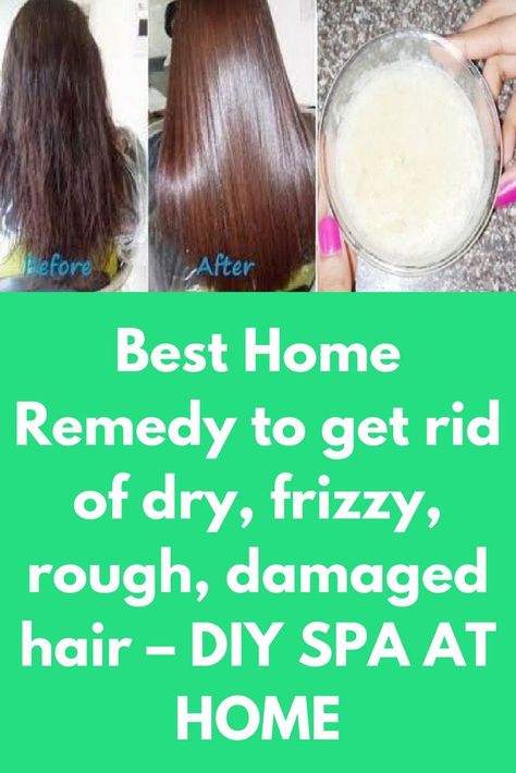 Best Home Remedy to get rid of dryfrizzyroughdamaged hairDIY SPA AT HOME Straight And Silky Hair, Naturally Straight Hair, Damaged Hair Diy, Homemade Hair Treatments, Spa At Home, Coconut Oil Hair Mask, Hair Diy, Natural Healing Remedies, Homemade Hair Products