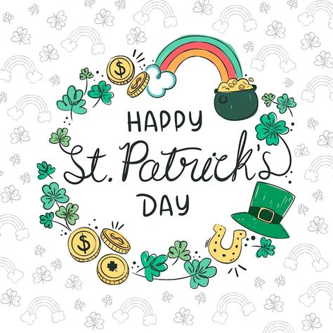 Happy St Patrick’s Day, St. Patrick, St Patrick’s Day Art, Postcards Drawing, Ideas Of March, Spring Rocks, San Patrick Day, St Patricks Day Pictures, St Patricks Day Wallpaper