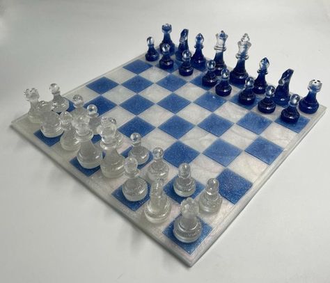 Diy Resin Chess Set, Epoxy Chess Board, Chess Resin, Chess Set Resin, Resin Chess Board, Resin Chess Set, Chess Board Game, Primary And Secondary Colors, Resin Products