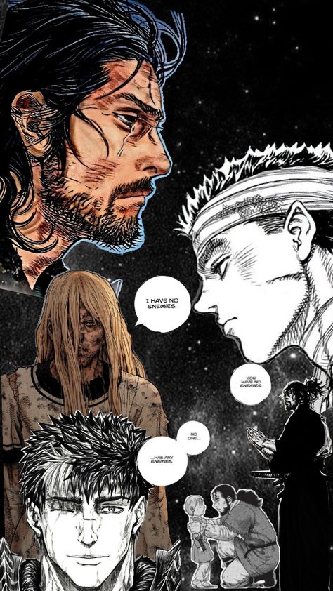 you have no enemies. Vagabond, Berserk, Vinland Saga Vinland Saga No Enemies, Vagabond Berserk Vinland Saga, Berserk X Vagabond X Vinland Saga, Thors Vinland Saga Wallpaper, You Have No Enemies, I Have No Enemies Wallpaper, Vinland Saga Wallpaper, I Have No Enemies, No Enemies