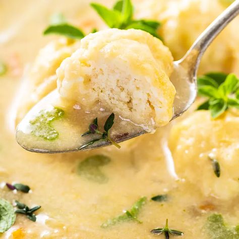 Keto Chicken and Dumplings Keto Chicken And Dumplings, Turkey And Dumplings, Keto Noodles, Chicken Dumpling Soup, Coconut Milk Chicken, Clean Dinners, Keto Soups, Lazy Keto, Keto Biscuits