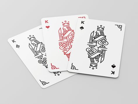 Poker King, Solitaire Cards, Cool Playing Cards, Unique Playing Cards, Game Card Design, Custom Playing Cards, Playing Cards Art, King Design, Playing Cards Design