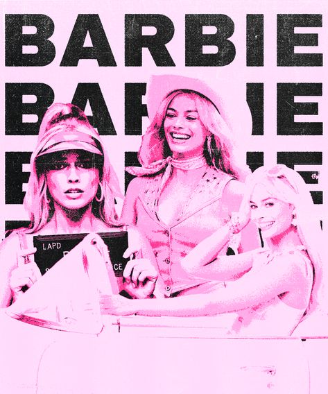 Margot Robbie Poster Print, Barbie Movie Poster Aesthetic, Barbie Poster Design, Movie Poster Barbie, Ryan Gosling Poster, Barbie Lockscreen, Barbie Graphic Design, Barbie Movie Wallpaper, Barbie Prints