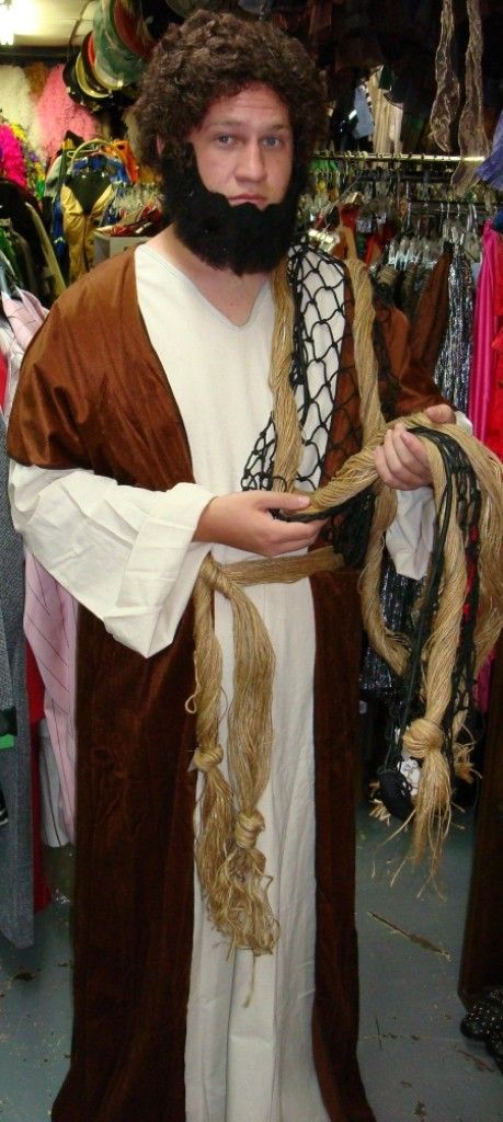 Come and Find Christmas Pageant St. Peter and the Disciples Costumes, Wigs and Beards. We have costumes for any Period and any Character. Fisherman Costume, St Peter The Apostle, Easter Costumes, Shepherd Costume, Peter The Apostle, Live Nativity, Saint Costume, Sew Halloween Costume, Biblical Costumes