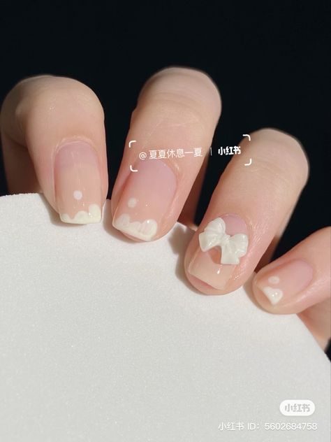 #douyin#ulzzang#korean#chinese#cute#aesthetic#nail#nailideas#nails#nailinspiration Simple Charms, Douyin Nails, Nail Aesthetic, Aesthetic Nail, Korean Nails, Beautiful Nail Designs, Cute Aesthetic, Simple Nails, Natural Nails