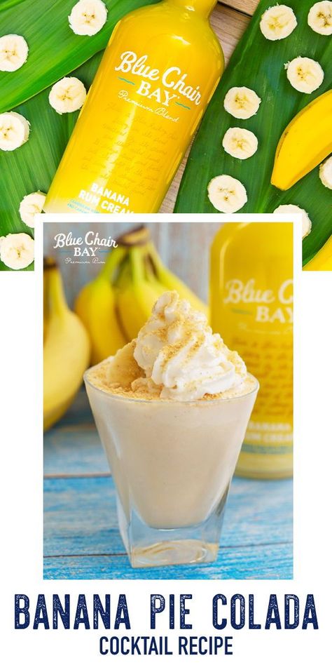 Banana Rum Recipes, Banana Rum Drinks, Rum Drinks Recipes, Banana Rum, Banana Pie, Banana Dessert Recipes, Rum Cream, Rum Recipes, Party Drinks Alcohol