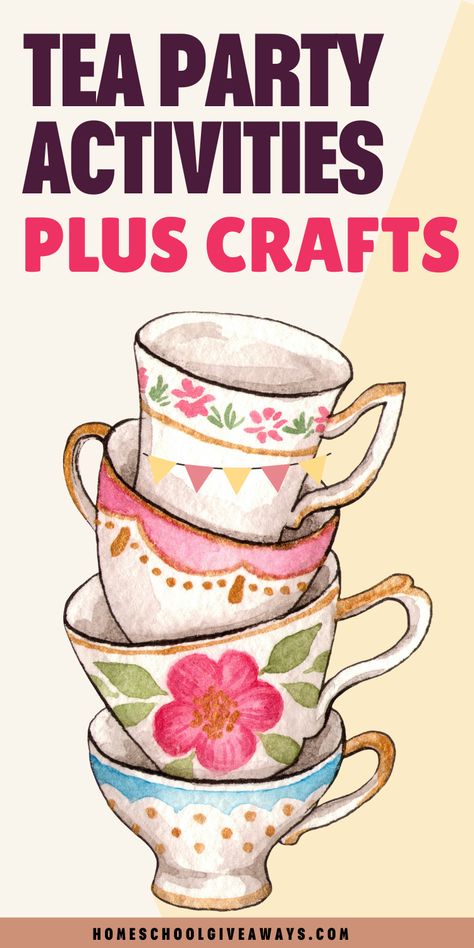 Class Tea Party Ideas, Tea Activities For Kids, Classroom Tea Party Ideas, Tea Party Preschool, Tea Parties For Kids, Tea Party Craft Ideas, Tea Party For Preschoolers, Classroom Tea Party, Tea Party For Kids Ideas