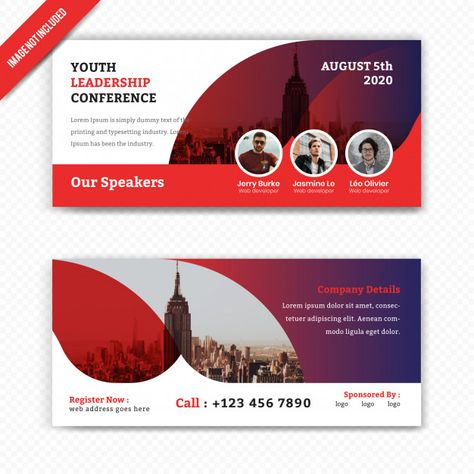 Youth Leadership Conference Banner. Conference Banner Design Events, Conference Banner Design Ideas, Eventbrite Banner Design, Event Banner Design Inspiration, High Quality Header, Horizontal Flyer Design, Event Banner Design, Webinar Banner, Conference Banner