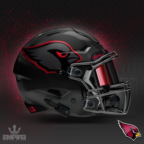 New Nfl Helmets, Cool Football Helmets, College Football Helmets, Football Helmet Design, Nfl Helmets, Nfl Football Helmets, Az Cardinals, Cool Helmets, Arizona Cardinals Football