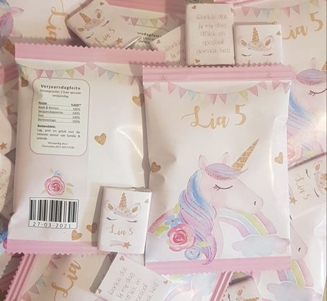 Unicorn Party Packs, Logo Online Shop, Water Bottle Labels Baby Shower, Eid Card Designs, Birthday Hampers, Small Centerpieces, Small Business Packaging Ideas, Girl Birthday Decorations, Party Projects