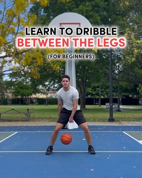 Between The Legs Basketball, How To Dribble Between Legs Basketball, Basketball Drills For Kids, Basketball Training Drills, Basketball Workouts Training, Middle Of The Ocean, Basketball Plays, Basketball Workouts, Basketball Skills