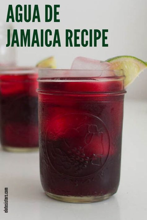 15 minutes · Serves 8 · This refreshing Agua de Jamaica (AKA agua fresca de jamaica, hibiscus tea, mexican hibiscus drink and many other names!) is one of those perfect summer drinks recipes. Ready in only 15 minutes, this… More How To Make Jamaica Drink, Jamaica Drink Recipe, Mexican Drinks Non Alcoholic, Aqua Fresca Recipes, Mexican Beverages, Jamaica Drink, Mexican Drink Recipes, Benefits Of Baking Soda, Easy Mexican Recipes