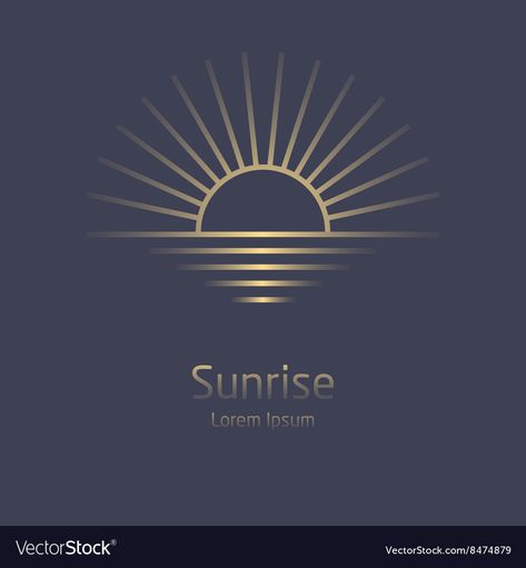 Sunrise Logo Design Graphics, Sunrise Graphic Design, Sunrise Logo Design, Logo Sunrise, Sunrise Vector, Sunrise Logo, Sunrise Design, Sunset Logo, Rise Logo