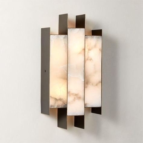 Kamila White Alabaster Brass Wall Sconce Concrete Coffee Table, White Alabaster, Amber Interiors, Modern Wall Sconces, Marble Wall, The Minimalist, Steel Wall, Outdoor Wall Lights, The Natural