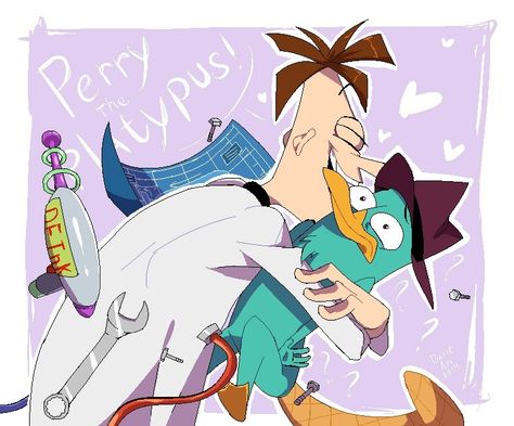 Doofenshmirtz Fanart, Phineas E Ferb, You Are My Rock, Perry The Platypus, Phineas Y Ferb, First Relationship, Phineas And Ferb, Platypus, Prop Design