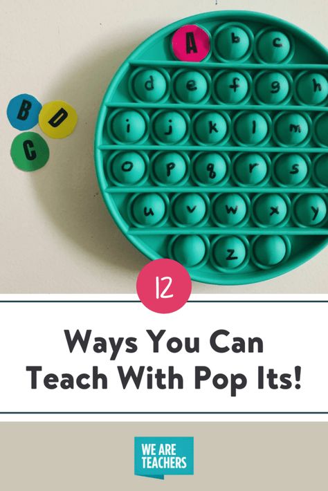 Pop It Alphabet Activities, Pop It Reading Activities, Pop It Activities, Elementary Literacy Activities, Teacher Vibes, Classroom Newsletter, We Are Teachers, Craft Board, Third Grade Classroom