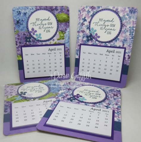 Calendar Cards Ideas, Stampin Up Calendar Ideas Easel Cards, Handmade Calendar Ideas Creative, Stampin Up Calendars, Mini Calendar Ideas, Stampin Up Calendar Ideas, Desk Calendar Ideas, Handmade Desk Calendar, Homemade Calendar