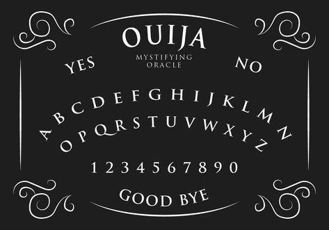 Download Ouija Board Vector Art. Choose from over a million free vectors, clipart graphics, vector art images, design templates, and illustrations created by artists worldwide! Bored Games, Witch Board, Poster Dark, Spirit Board, Plastic Art, Ouija Board, Halloween Invitations, Halloween Printables, Book Of Shadows