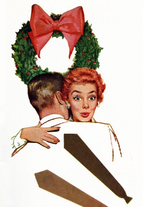 26 Hilarious Christmas Ads From LIFE Magazine in the 1950s ~ Vintage Everyday Vintage Christmas Album Covers, Vintage Christmas Poster 1950s, Vintage Christmas Ads 1960s, Vintage Christmas Magazine, Vintage Christmas Magazine Covers, Vintage Holiday Illustration, Vintage Reindeer Images, Vintage Christmas Advertisements, Manifestation Party