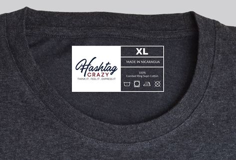 Neck Label Design, Design For Clothing Brand, Design For Clothing, T Shirt Label, Clothing Labels Design, Packaging Label Design, Shirt Label, Design Clothing, Tshirt Fashion