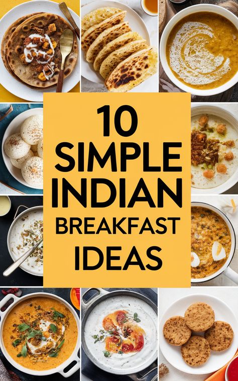 Discover 10 easy Indian breakfast recipes perfect for a quick and delicious start to your day. These easy Indian breakfast recipes are flavorful, healthy, and simple to prepare. From spicy masala dosa to fluffy idli, enjoy these easy Indian breakfast recipes today. Easy Indian breakfast ideas! Easy Indian Breakfast Recipes, Indian Breakfast Ideas, Breakfast For Two, Dash Diet Recipes, Indian Breakfast Recipes, Masala Dosa, Spinach Salad Recipes, Egg Curry, Mexican Dinner Recipes