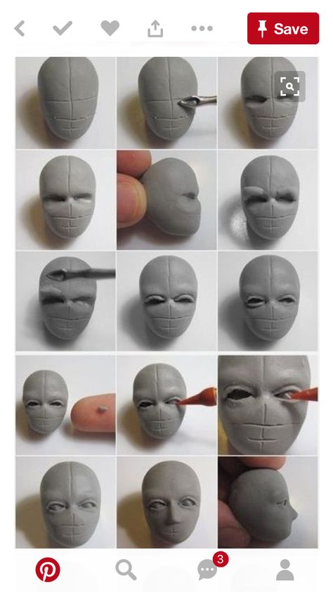 Sculpting Tutorials, Clay Works, Sculpture Techniques, Ceramic Art Sculpture, Sculpture Art Clay, Quilt Modernen, Tanah Liat, Polymer Clay Sculptures, Clay Faces