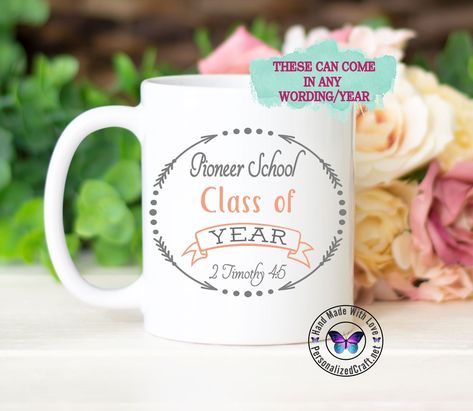 "Gifts for Witness Pioneers, Pioneer Appreciation Present, Thank you for your hard work, Service mug cup **Interested in bulk pricing for 5 or more Mugs??? Please message us for discount pricing. We just love our JW inspired Round Wreath Pioneer School Coffee Mugs. During these difficult times of in the world when we can't always be with our spiritual family, this is a nice encouraging gift to send to them letting them know you are thinking of them, or just as a nice gift for yourself. Give them Pioneer School Gifts Jw 2023, Pioneer School 2023, Pioneer Service School 2024, Pioneer School 2024, Round Arrow, Jw Pioneer School, Pioneer School Gifts Jw, Jw Circuit Overseer Gifts, Spiritual Family