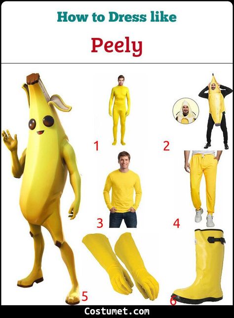 Peely Fortnite Costume Diy, Peely Fortnite Costume, Hot Fortnite Costume, Daniel Core, Peely Fortnite, Costume Ideas For Boys, Fortnite Costume, Fortnite Halloween, Ancient Rome Projects