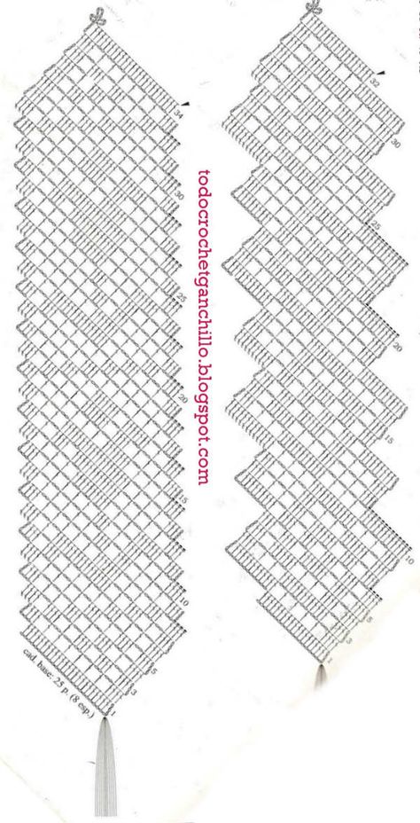 Taplak Meja Crochet, Table Runner Patterns, Bruges Lace, Diy Crafts Crochet, Crochet Bookmark Pattern, Elegant Crochet, Crochet Doily Diagram, Crochet Table Runner Pattern, Fillet Crochet