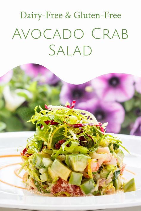 Crab And Avocado, Crab Meat Salad, Crab Salad Recipe, Spicy Salad, Avocado Salad Recipes, Citrus Salad, Crab Salad, Seafood Salad, Crab Recipes