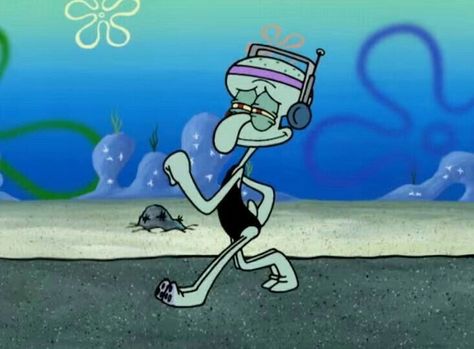 Animated Mood Pics, Squidward Playlist Covers, Gym Playlist Cover Aesthetic Funny, Spotify Playlist Covers Spongebob, Squidward Mood Pics, Gym Playlist Cover Photo, Squid Ward, Running Playlist, Playlist Pics