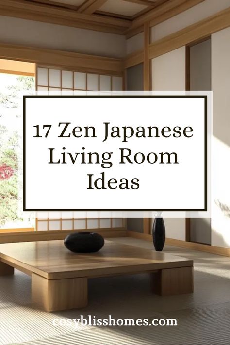 Want your living room to exude a sense of calm and serenity? Check out these 17 Japanese decor ideas that embrace simplicity and natural beauty. From the elegance of origami decorations to minimalist furnishings, each suggestion inspires a tranquil atmosphere. Discover how you can incorporate elements of wabi-sabi aesthetics into your home, transforming it into a peaceful retreat. Whether it's incorporating soft colors, wooden details, or nature-inspired accents, these ideas will help create your own zen haven. Join the simplicity trend today! Zen House Decor Living Room, Tea Room Japanese, Scandi Japanese Interior, Asian Minimalist Home, Zen Decorating Ideas Living Room, Japanese Zen Living Room, Japanese Apartment Design, Zen House Decor, Japan Home Interior