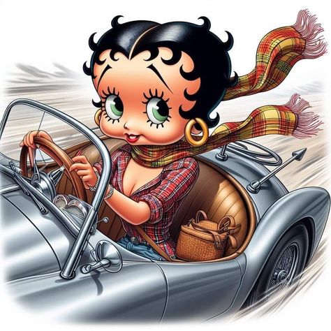 Betty Boop Figurines, Betty Boop Classic, Betty Boop Quotes, Black Betty Boop, Betty Boop Cartoon, Betty Boop Art, Betty Boop Pictures, Black Betty, Golden Oldies