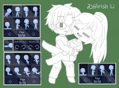 Gachalife Poses Base, Gacha Body Parts, Gacha Club Poses Ideas, Gacha Poses Ideas, Gacha Custom Poses, Gacha Club Poses, Club Poses, Pose Gacha, Gacha Custom Poses Couple